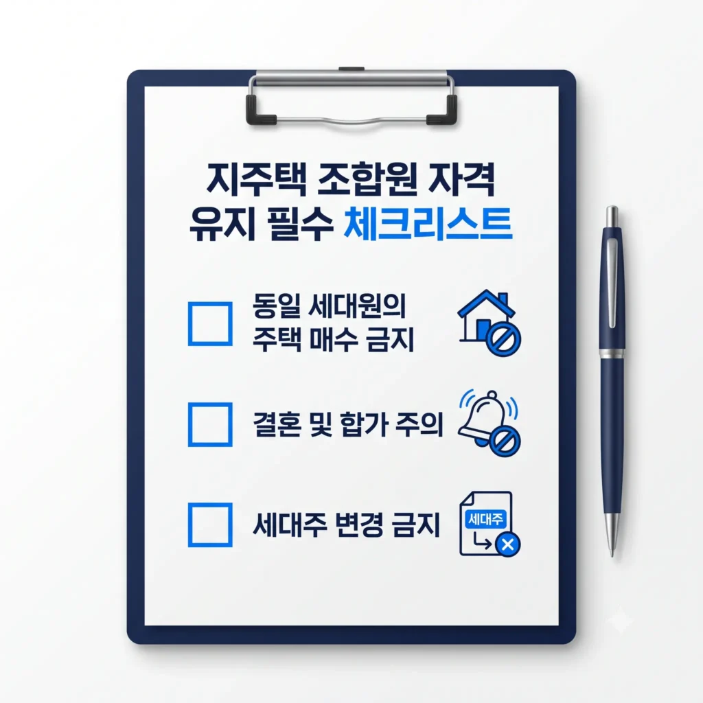 지주택 자격 유지 체크리스트