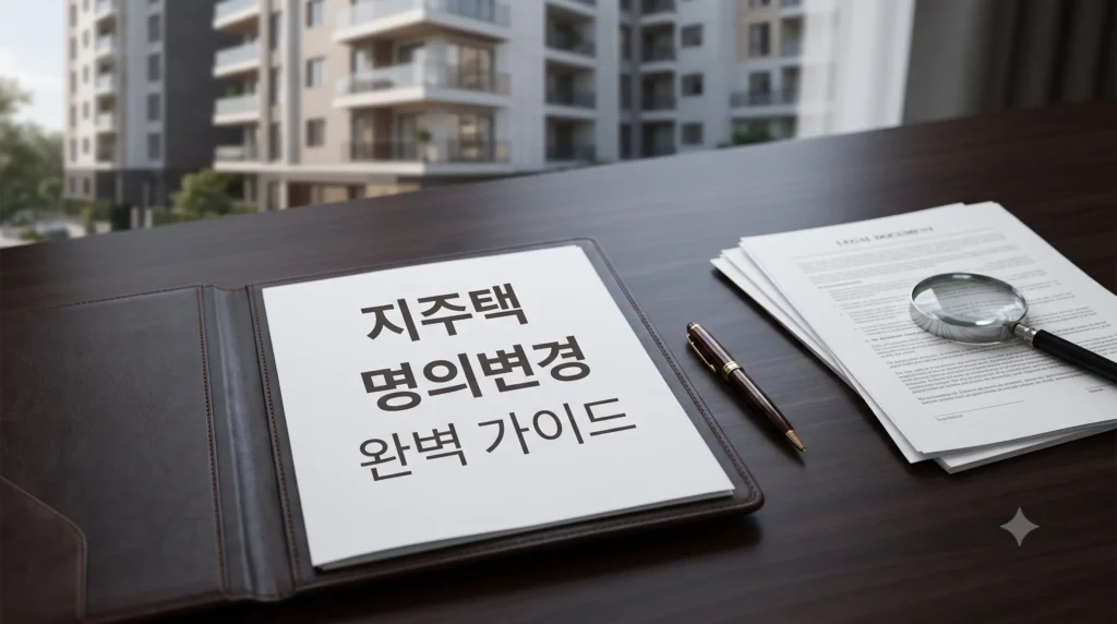 지주택 명의변경 기준