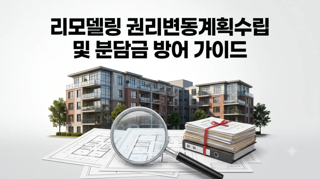 리모델링 권리변동계획수립 및 분담금 방어 가이드 대표 썸네일